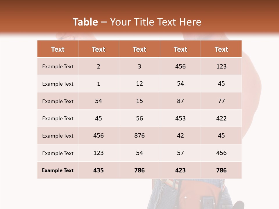 Muscular Jeans Studio PowerPoint Template