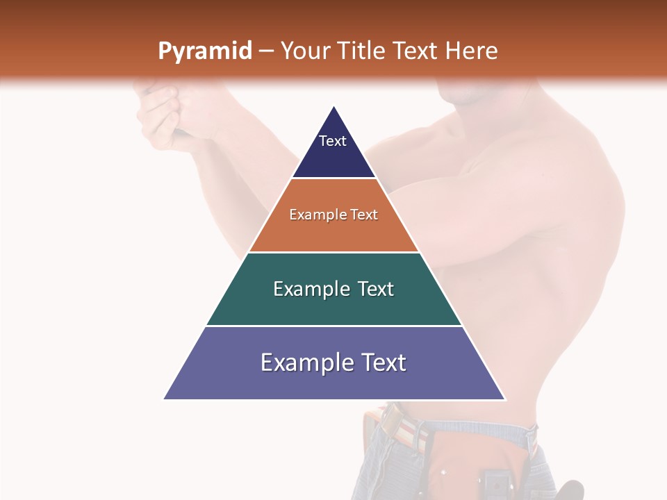 Muscular Jeans Studio PowerPoint Template