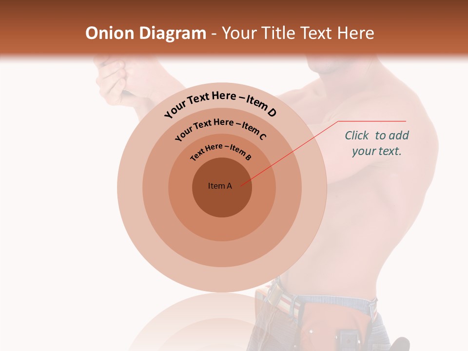 Muscular Jeans Studio PowerPoint Template