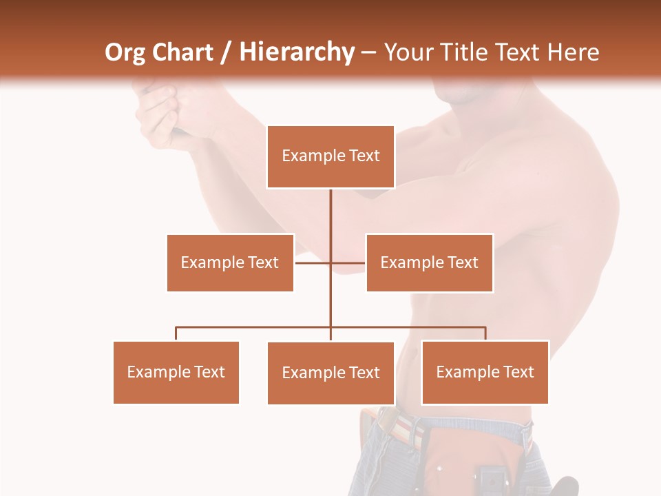 Muscular Jeans Studio PowerPoint Template