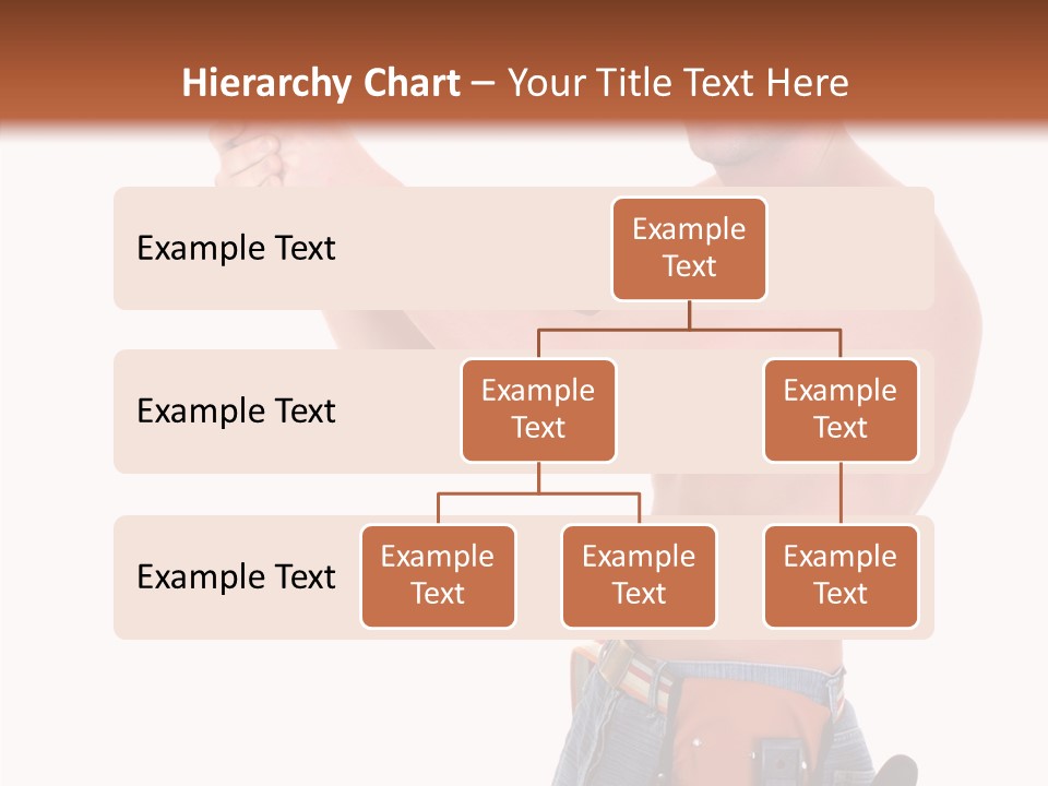 Muscular Jeans Studio PowerPoint Template