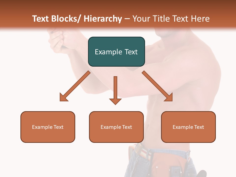 Muscular Jeans Studio PowerPoint Template