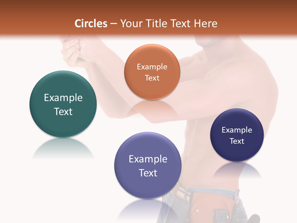 Muscular Jeans Studio PowerPoint Template