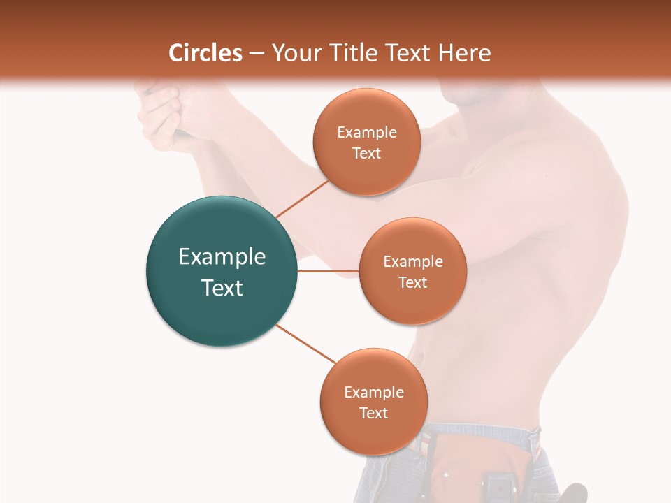 Muscular Jeans Studio PowerPoint Template