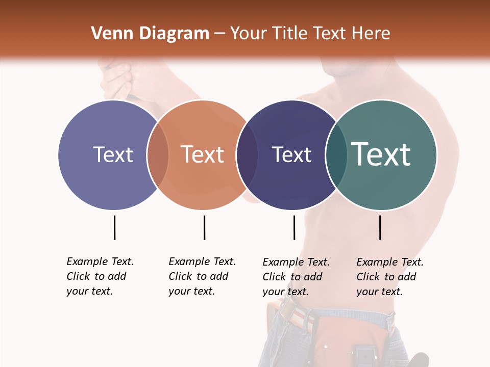 Muscular Jeans Studio PowerPoint Template