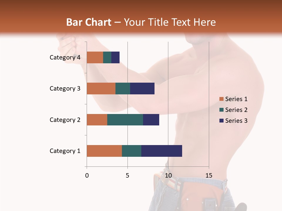 Muscular Jeans Studio PowerPoint Template