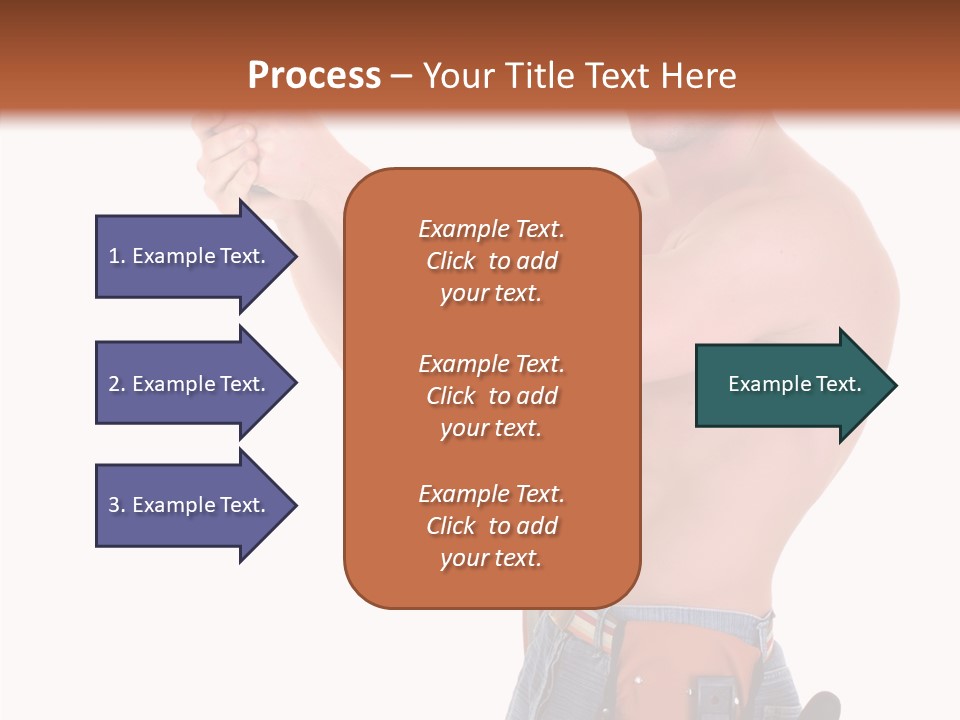 Muscular Jeans Studio PowerPoint Template
