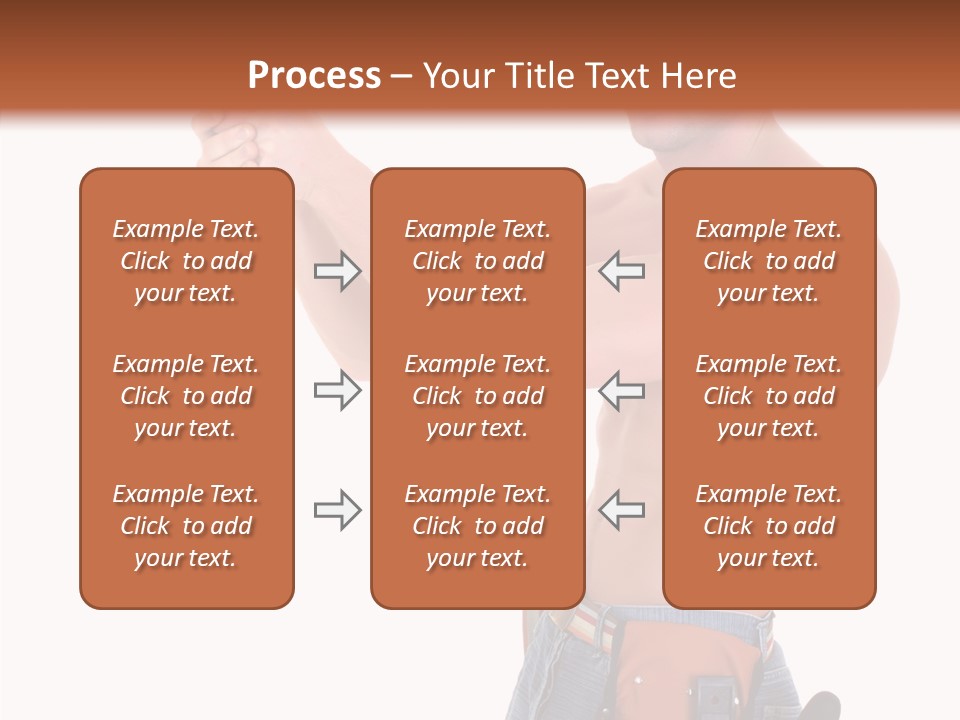 Muscular Jeans Studio PowerPoint Template