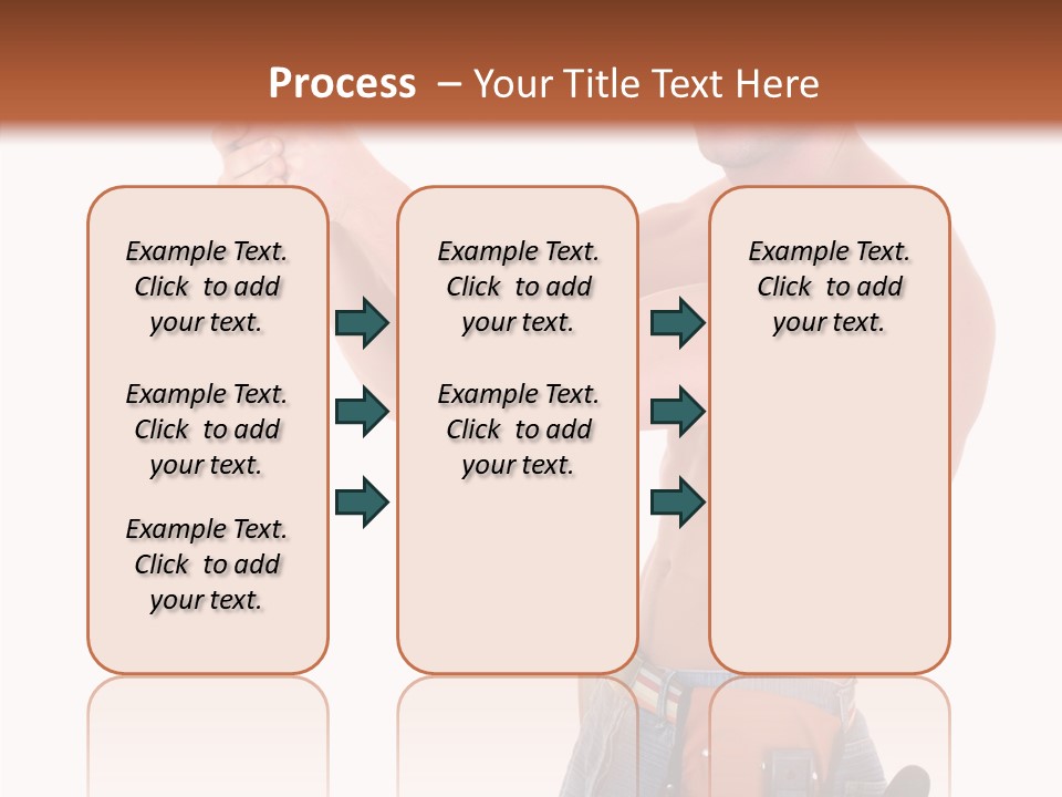 Muscular Jeans Studio PowerPoint Template