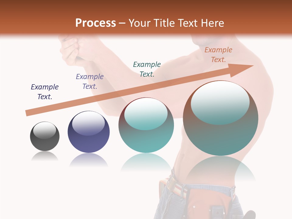 Muscular Jeans Studio PowerPoint Template