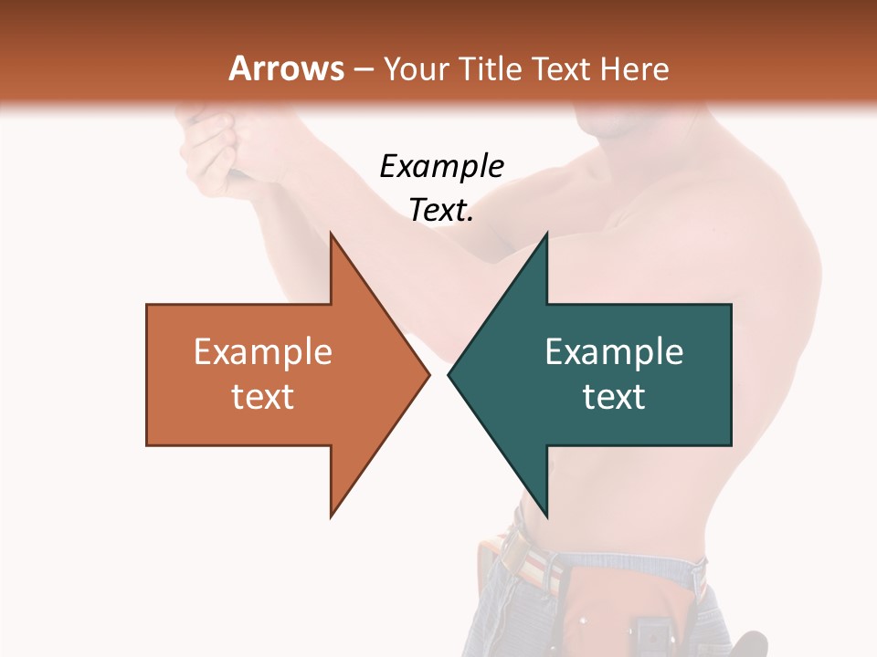 Muscular Jeans Studio PowerPoint Template