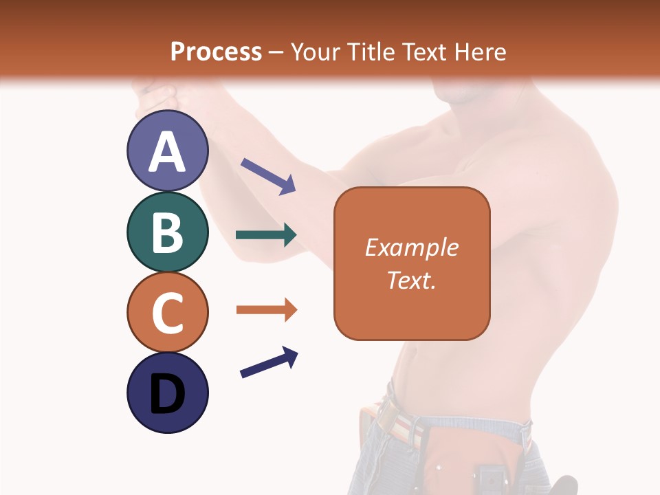 Muscular Jeans Studio PowerPoint Template