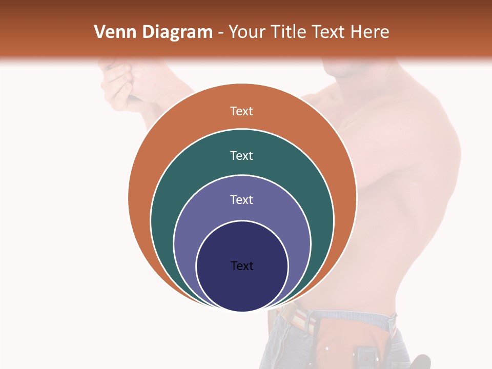 Muscular Jeans Studio PowerPoint Template