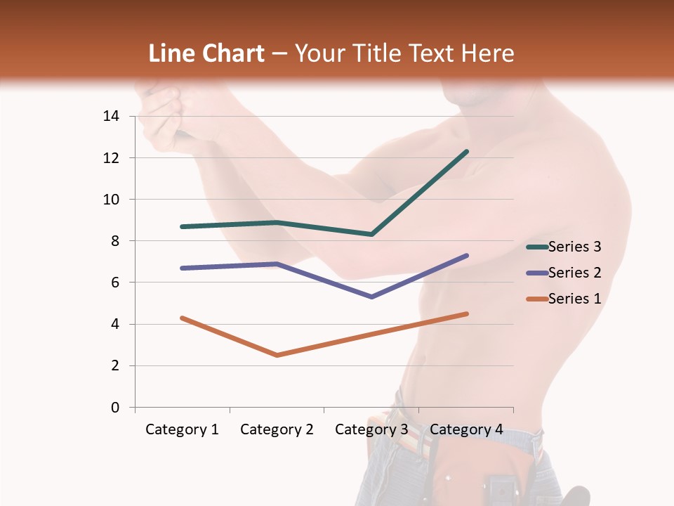 Muscular Jeans Studio PowerPoint Template