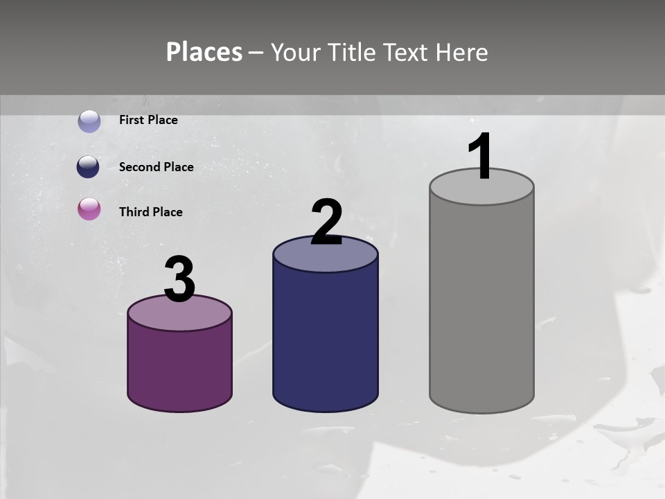 Refrigerate Blue Macro PowerPoint Template