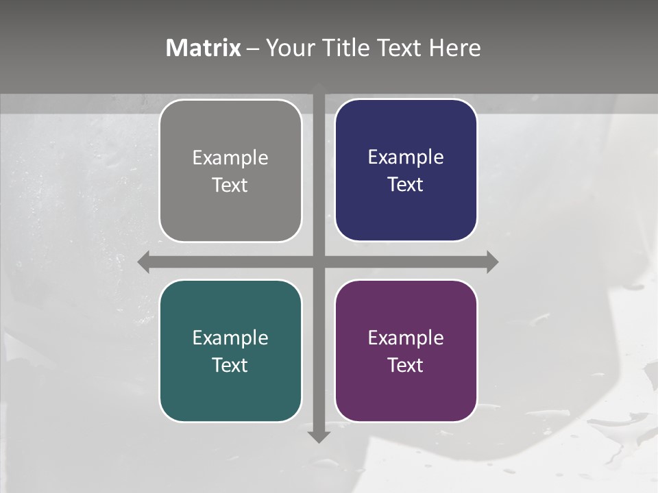 Refrigerate Blue Macro PowerPoint Template