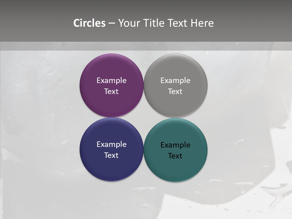 Refrigerate Blue Macro PowerPoint Template