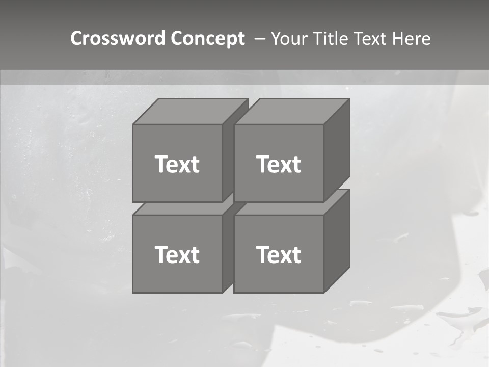 Refrigerate Blue Macro PowerPoint Template