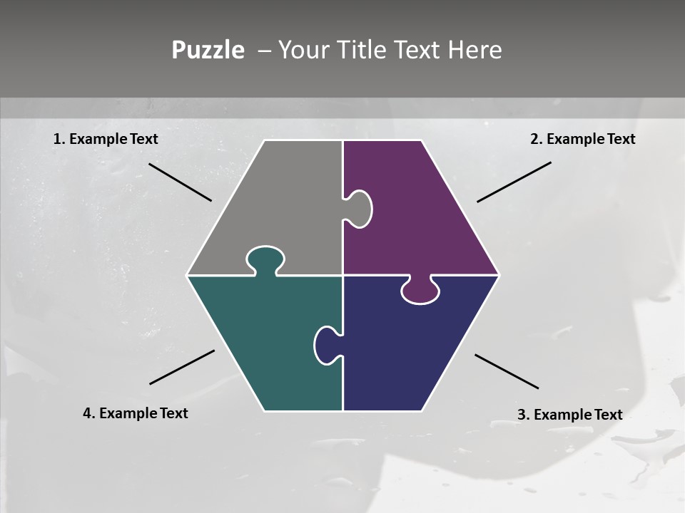 Refrigerate Blue Macro PowerPoint Template