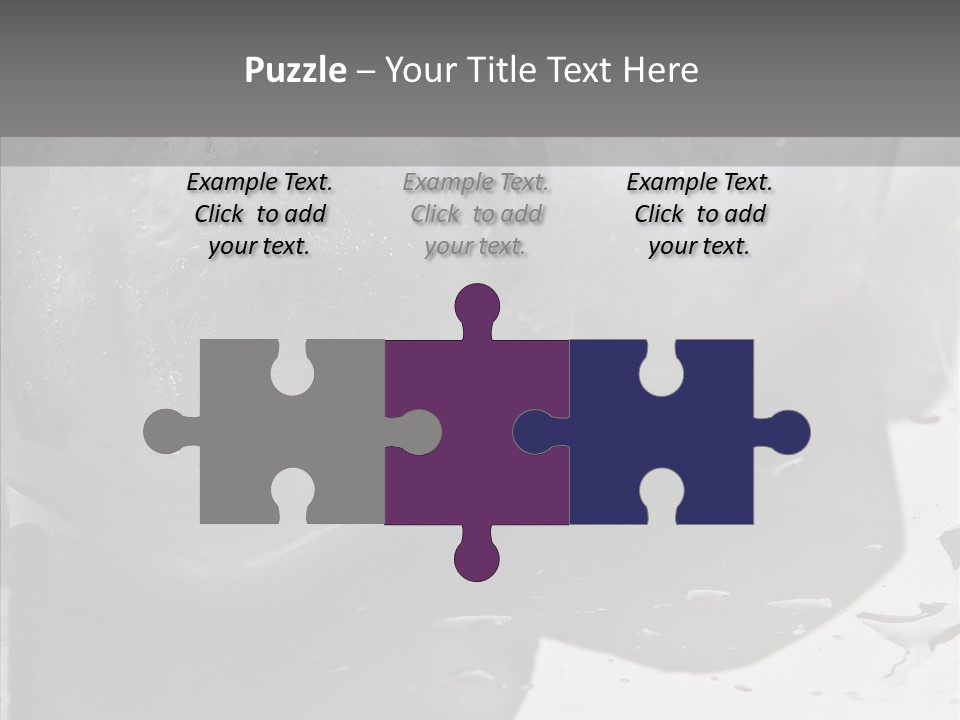 Refrigerate Blue Macro PowerPoint Template