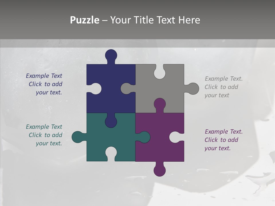 Refrigerate Blue Macro PowerPoint Template