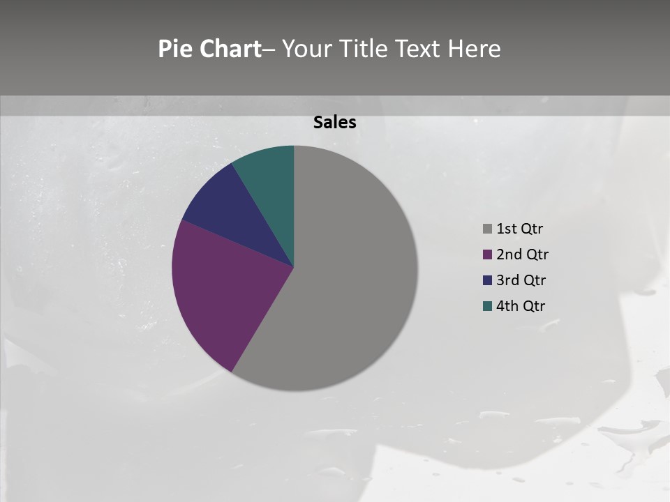 Refrigerate Blue Macro PowerPoint Template