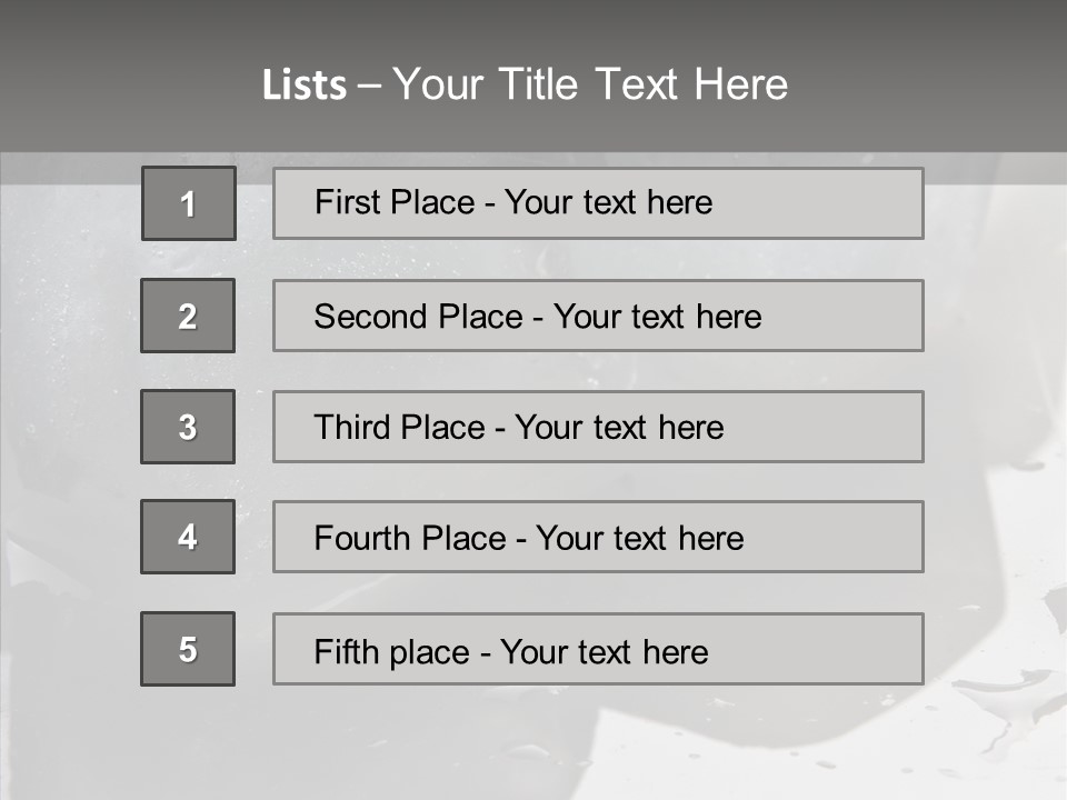 Refrigerate Blue Macro PowerPoint Template
