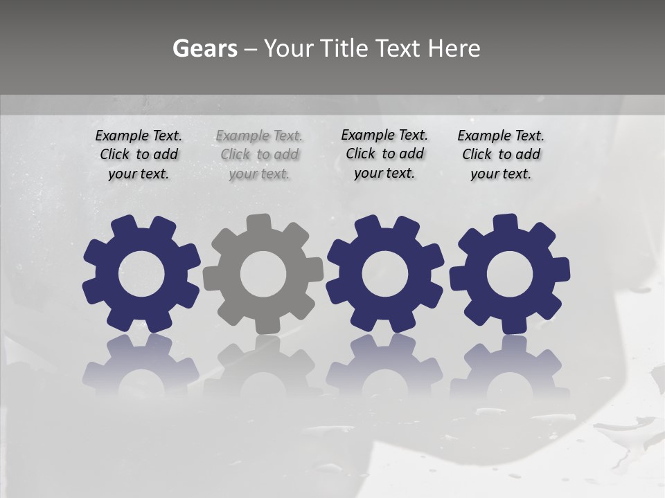 Refrigerate Blue Macro PowerPoint Template