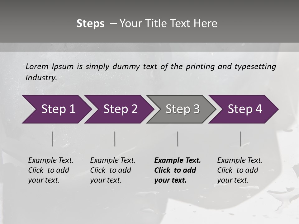 Refrigerate Blue Macro PowerPoint Template
