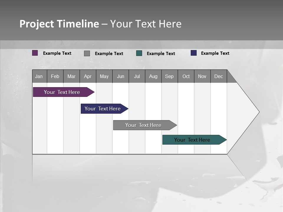 Refrigerate Blue Macro PowerPoint Template