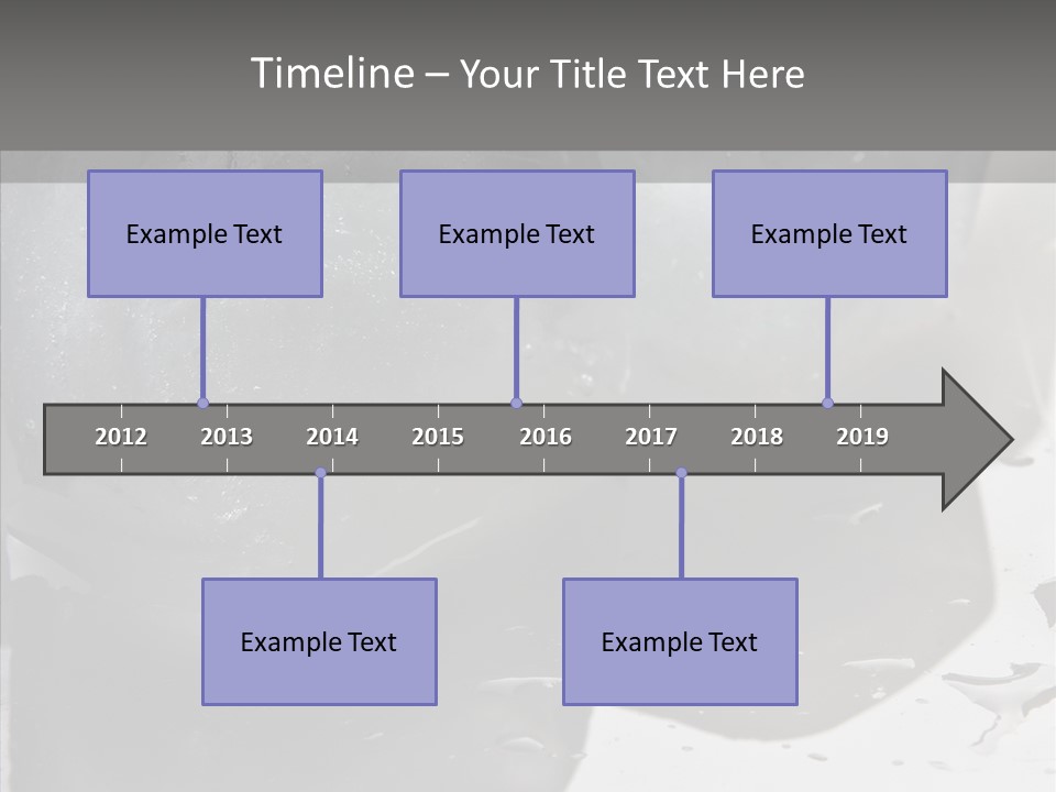 Refrigerate Blue Macro PowerPoint Template