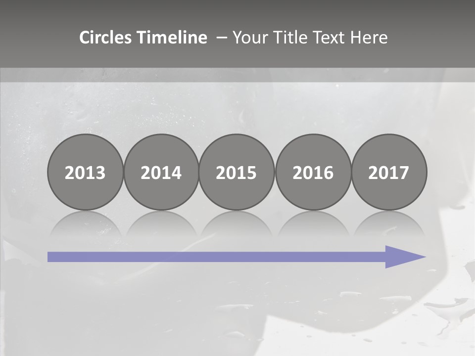 Refrigerate Blue Macro PowerPoint Template
