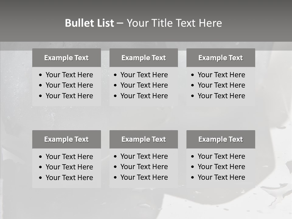 Refrigerate Blue Macro PowerPoint Template