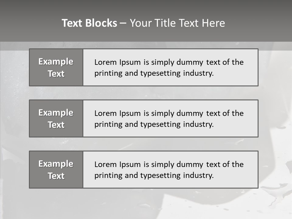 Refrigerate Blue Macro PowerPoint Template