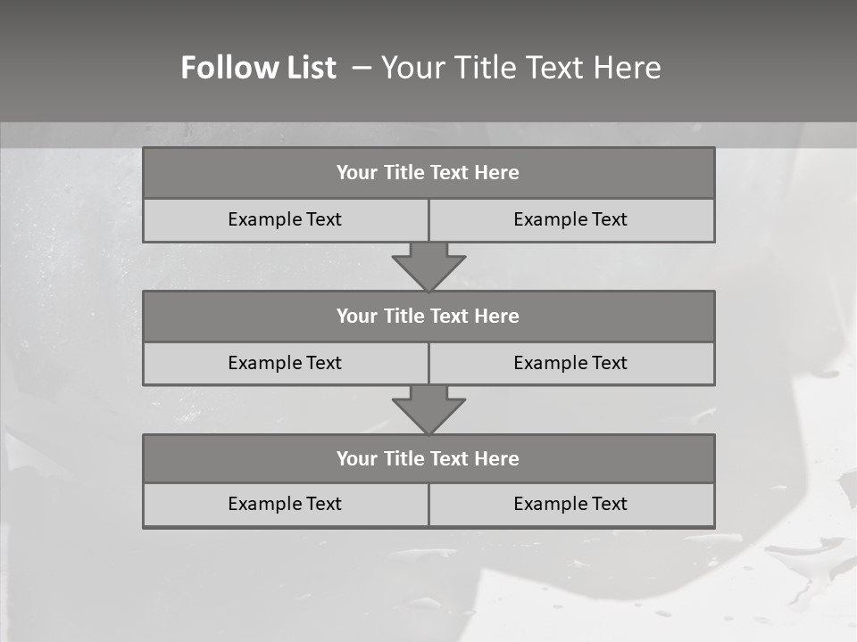 Refrigerate Blue Macro PowerPoint Template
