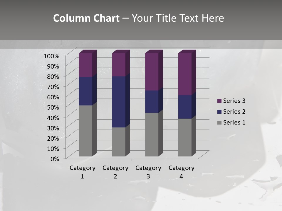 Refrigerate Blue Macro PowerPoint Template