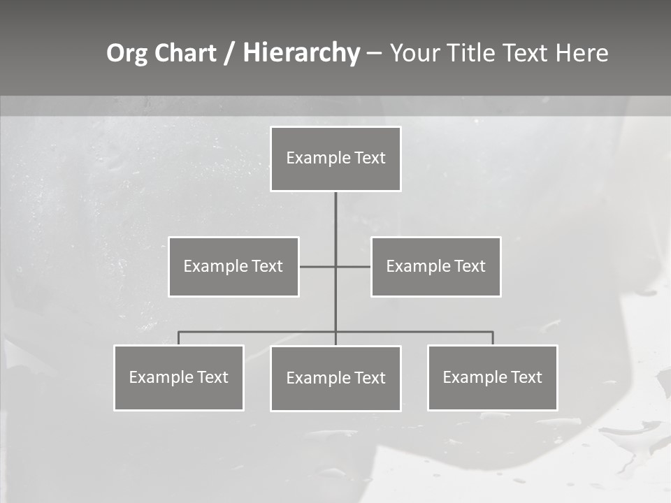 Refrigerate Blue Macro PowerPoint Template