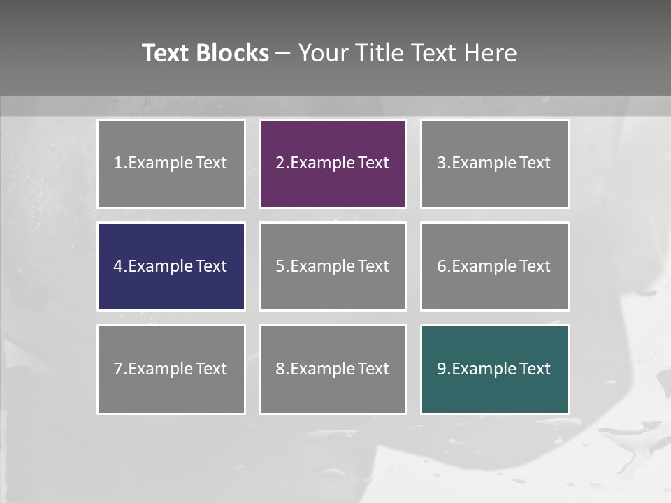 Refrigerate Blue Macro PowerPoint Template