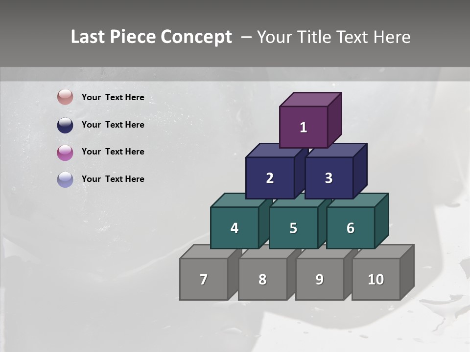 Refrigerate Blue Macro PowerPoint Template