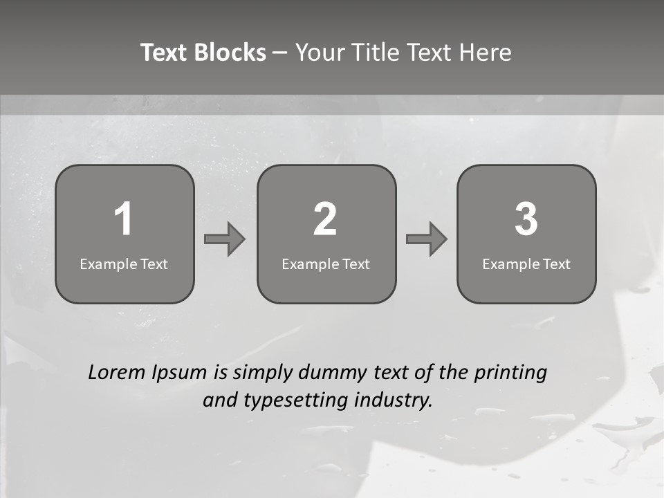Refrigerate Blue Macro PowerPoint Template