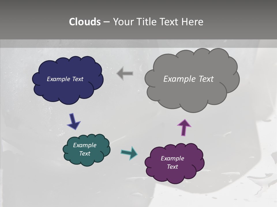 Refrigerate Blue Macro PowerPoint Template