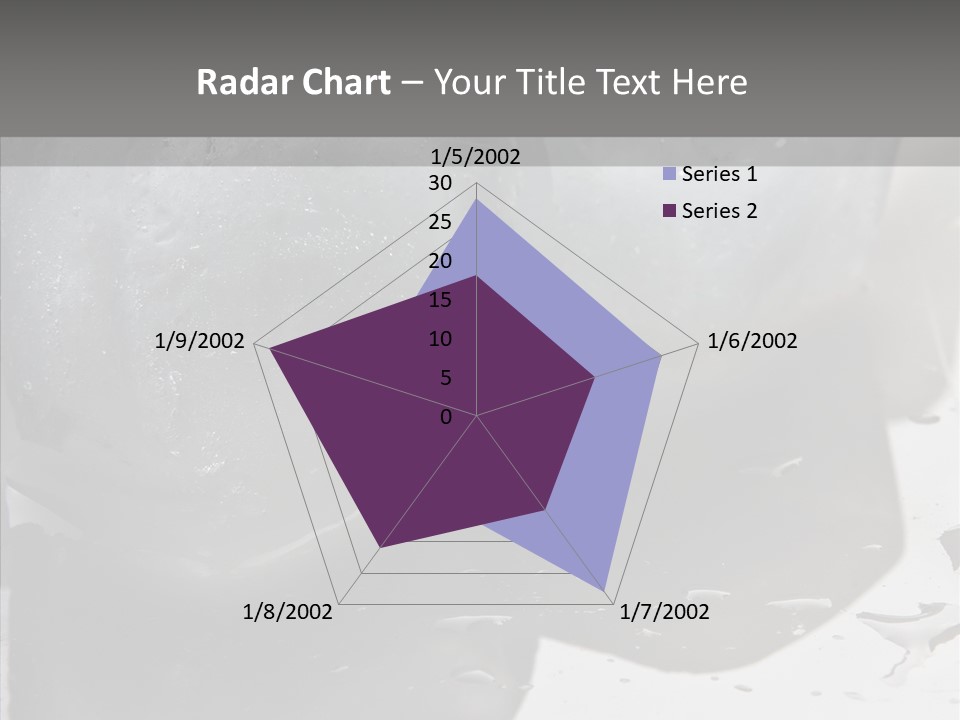 Refrigerate Blue Macro PowerPoint Template