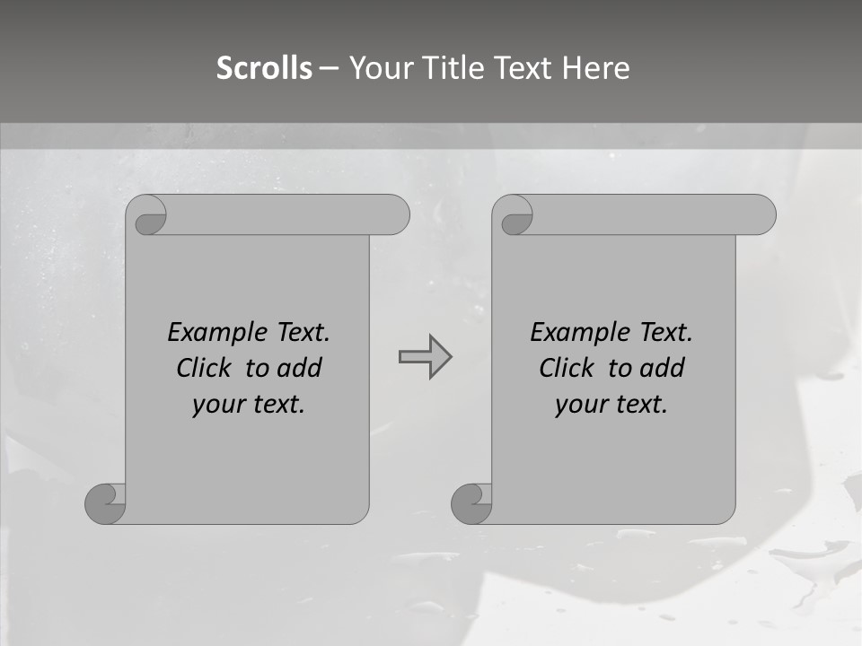 Refrigerate Blue Macro PowerPoint Template