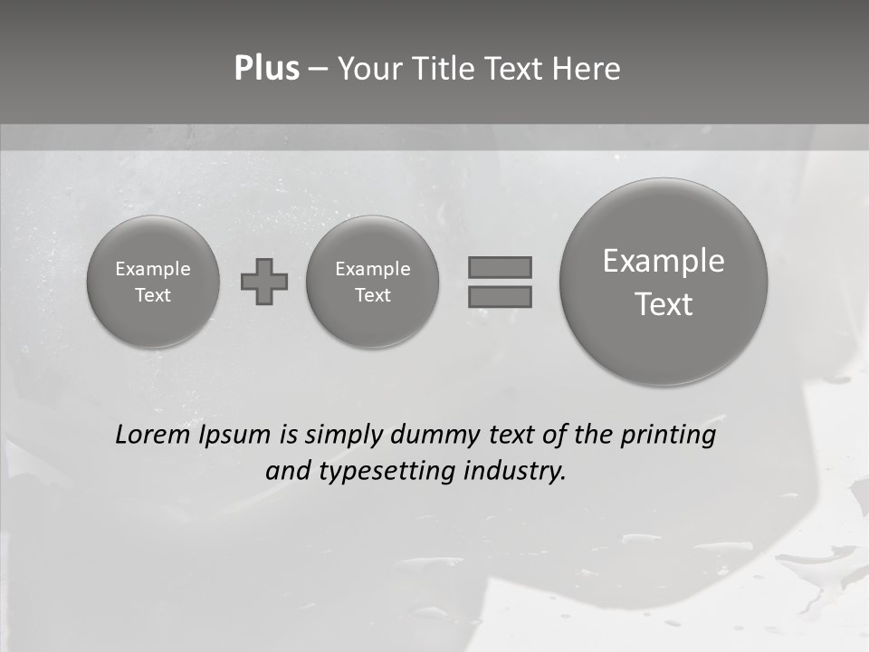 Refrigerate Blue Macro PowerPoint Template