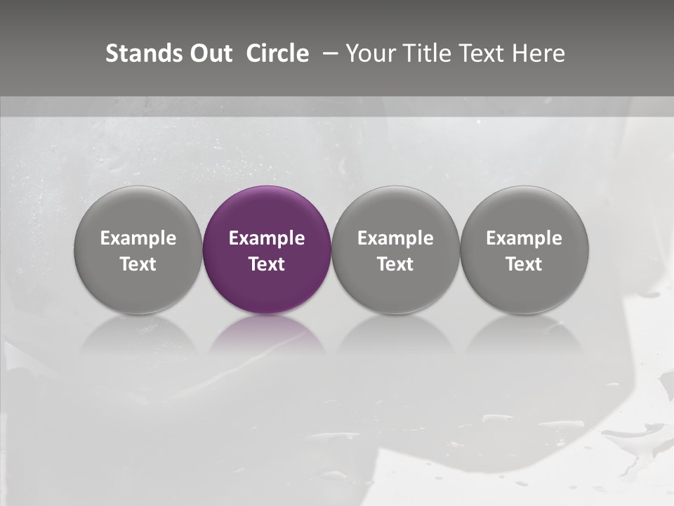 Refrigerate Blue Macro PowerPoint Template