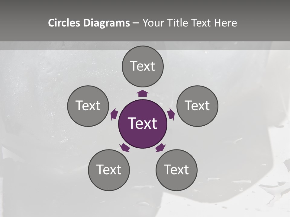 Refrigerate Blue Macro PowerPoint Template