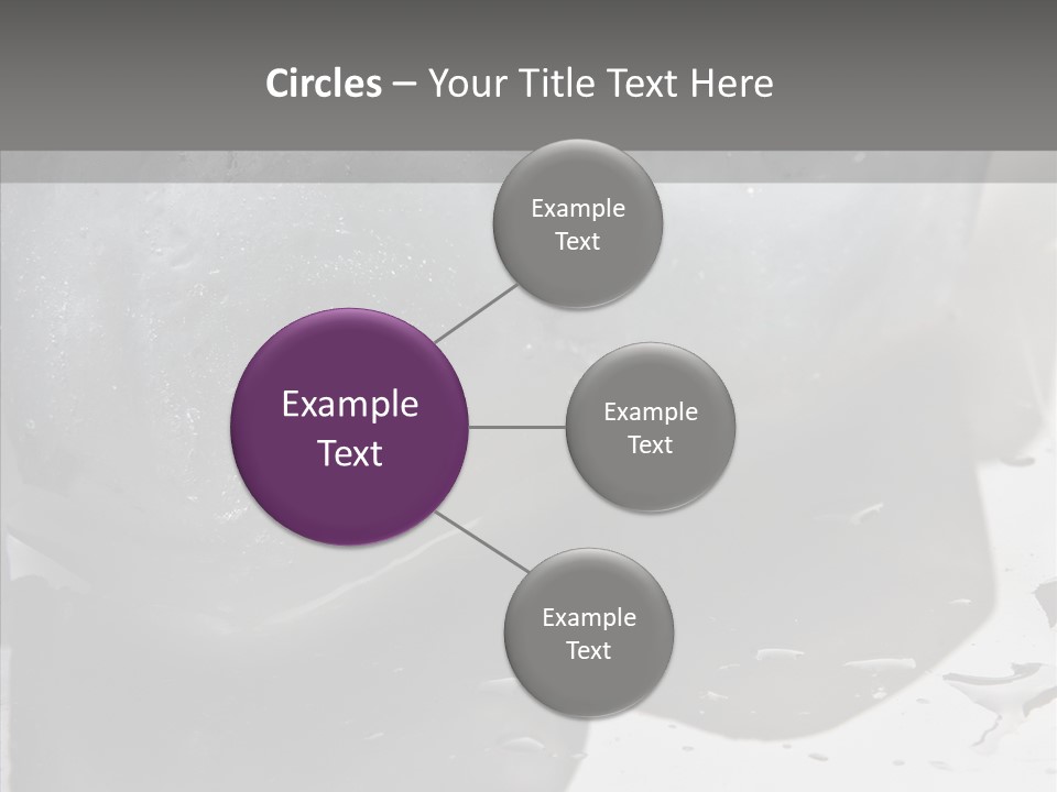 Refrigerate Blue Macro PowerPoint Template