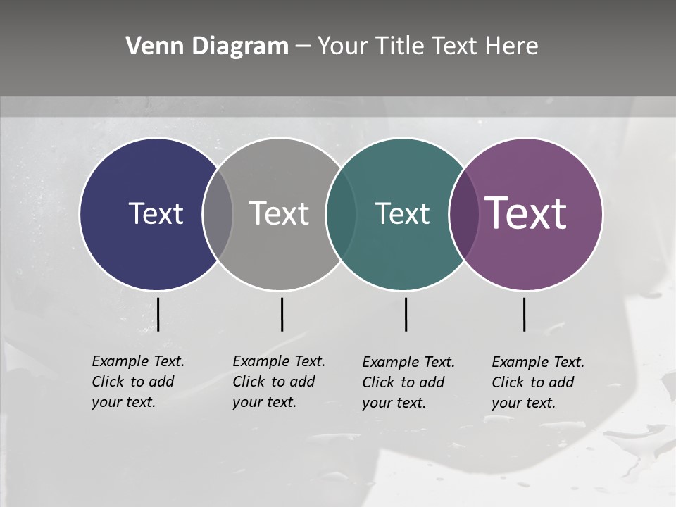 Refrigerate Blue Macro PowerPoint Template