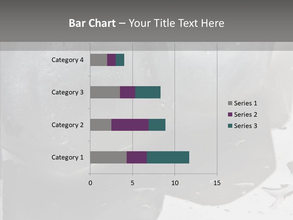 Refrigerate Blue Macro PowerPoint Template
