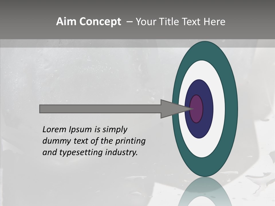 Refrigerate Blue Macro PowerPoint Template